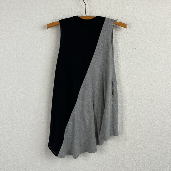 nununu Half and Half Skull Stretch 360 Skull Face Sleeveless Dress Split Front - Picture 6 of 8